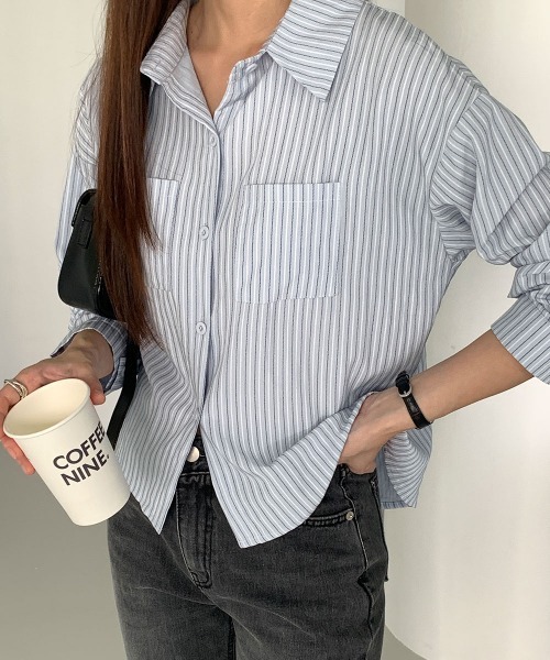 た☆です❣️0201 セール】縦ラインカラーシャツ（シャツ/ブラウス）｜VIVID LADY
