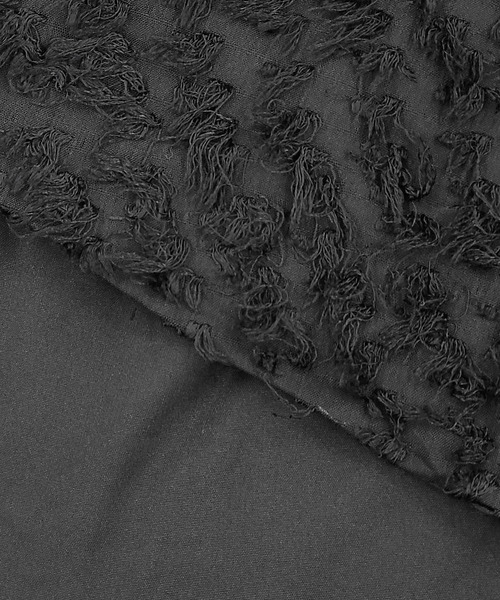 DAY CLOSET（デイ クローゼット）の「360度着映えるふわふわカットジャガード。バックリボンペプラムキャミビスチェ（キャミソール・レディース・アイボリー/ブラック・FREE）」の11枚目の写真