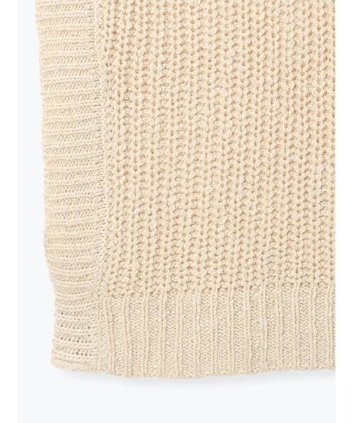 Lugnoncure（ルノンキュール）の「スラブヤーンVネックニットベスト（ニット/セーター・レディース・ブラウン/キナリ/ブラック・F）」の19枚目の写真