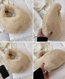 Dolce Fiora（ドルチェフィオラ）の「ふわふわで丸くて可愛いエコファーミニバック！（ハンドバッグ）」