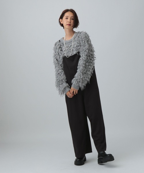 LEPSIM（レプシィム）の「キャミサロペット　600205（サロペット/オーバーオール・レディース・ブラック/カーキ・FREE）」の5枚目の写真