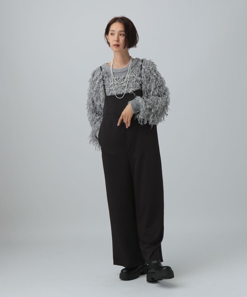 LEPSIM（レプシィム）の「キャミサロペット　600205（サロペット/オーバーオール・レディース・ブラック/カーキ・FREE）」の7枚目の写真