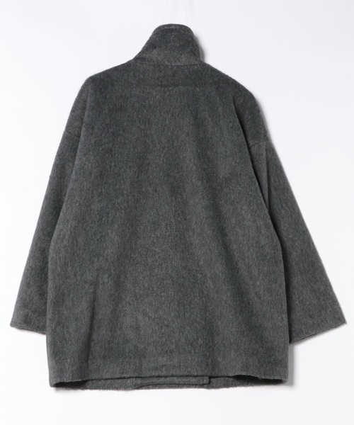 セール】3WAYスタンドカラーミドル丈ステンカラーシャギーコート