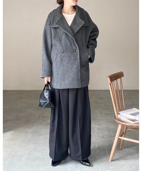 She's Closet（シーズクローゼット）の「3WAYスタンドカラーミドル丈
