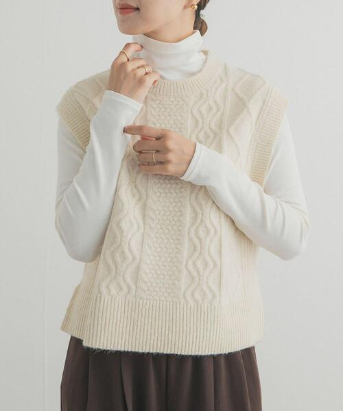 URBAN RESEARCH DOORS(アーバンリサーチドアーズ)の「ソフトテレコタートルプルオーバー(Tシャツ/カットソー・レディース・ライトグレー/オフホワイト/ブラック・FREE)」の5枚目の写真