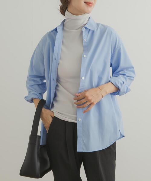 URBAN RESEARCH DOORS(アーバンリサーチドアーズ)の「ソフトテレコタートルプルオーバー(Tシャツ/カットソー・レディース・ライトグレー/オフホワイト/ブラック・FREE)」の13枚目の写真