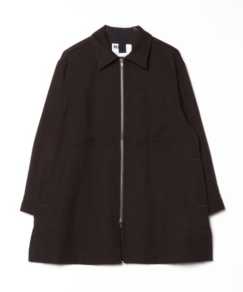 MHL.（エムエイチエル）の「FELTED WOOL SHIRTING BLOUSON（ブルゾン・レディース・ブラウン系その他2/ネイビー系1・1/2）」の5枚目の写真