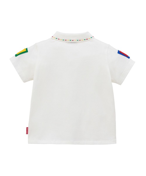 MIKI HOUSE(ミキハウス)の「レトロロゴ 半袖ブラウス(シャツ/ブラウス・キッズ・ホワイト・100cm/90cm/80cm/70cm)」の7枚目の写真