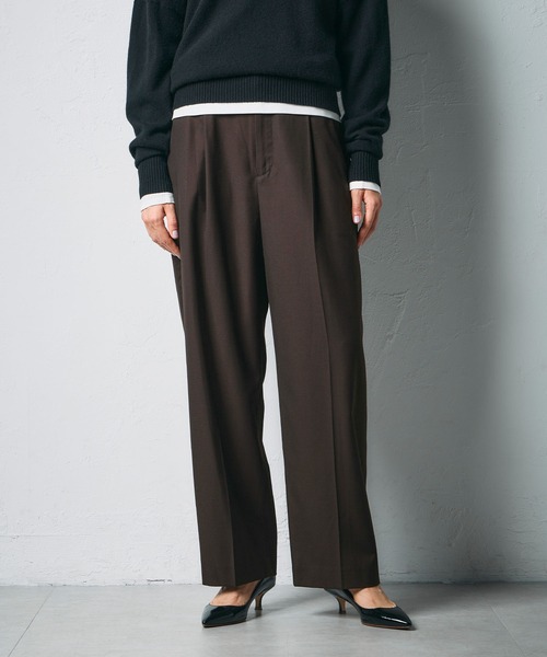 N.O.R.C(ノーク)の「ウールライクソフトカーブパンツ(その他パンツ・レディース・ブラック/ベージュ/ブラウン・S/M)」の3枚目の写真