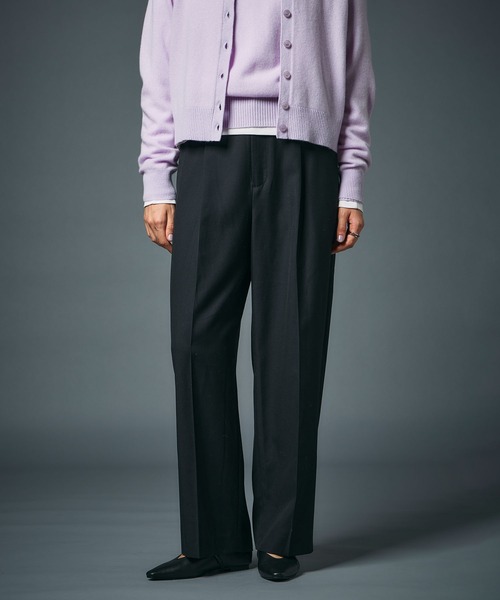 N.O.R.C(ノーク)の「ウールライクソフトカーブパンツ(その他パンツ・レディース・ブラック/ベージュ/ブラウン・S/M)」の2枚目の写真