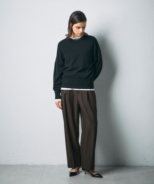 N.O.R.C(ノーク)の「ウールライクソフトカーブパンツ(その他パンツ・レディース・ブラック/ベージュ/ブラウン・S/M)」の6枚目の写真