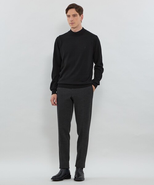 MACKINTOSH LONDON(マッキントッシュ ロンドン)の「【WEB・一部店舗限定】ハイゲージ天竺モックネックニット(ニット/セーター・メンズ・オフホワイト/グレー系その他/ブラック/ネイビー/イエロー系その他2・L/M/XL)」の8枚目の写真