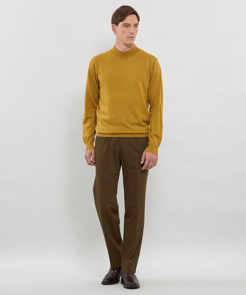 MACKINTOSH LONDON(マッキントッシュ ロンドン)の「【WEB・一部店舗限定】ハイゲージ天竺モックネックニット(ニット/セーター・メンズ・オフホワイト/グレー系その他/ブラック/ネイビー/イエロー系その他2・L/M/XL)」の10枚目の写真