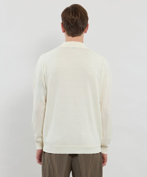 MACKINTOSH LONDON(マッキントッシュ ロンドン)の「【WEB・一部店舗限定】ハイゲージ天竺モックネックニット(ニット/セーター・メンズ・オフホワイト/グレー系その他/ブラック/ネイビー/イエロー系その他2・L/M/XL)」の13枚目の写真