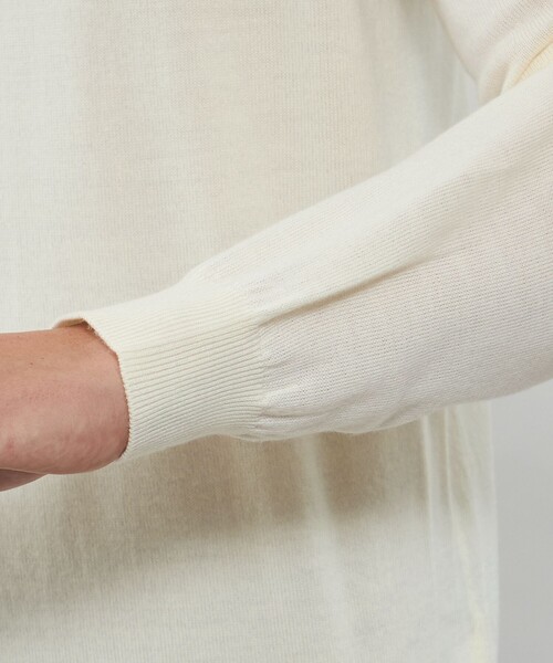 MACKINTOSH LONDON(マッキントッシュ ロンドン)の「【WEB・一部店舗限定】ハイゲージ天竺モックネックニット(ニット/セーター・メンズ・オフホワイト/グレー系その他/ブラック/ネイビー/イエロー系その他2・L/M/XL)」の14枚目の写真