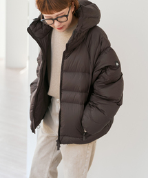 【美品】 BACON ベーコン フード付きジャケット ブラウン サイズS BACON ベーコン ダウンジャケット W CLOUD GDA BACPIGIA331