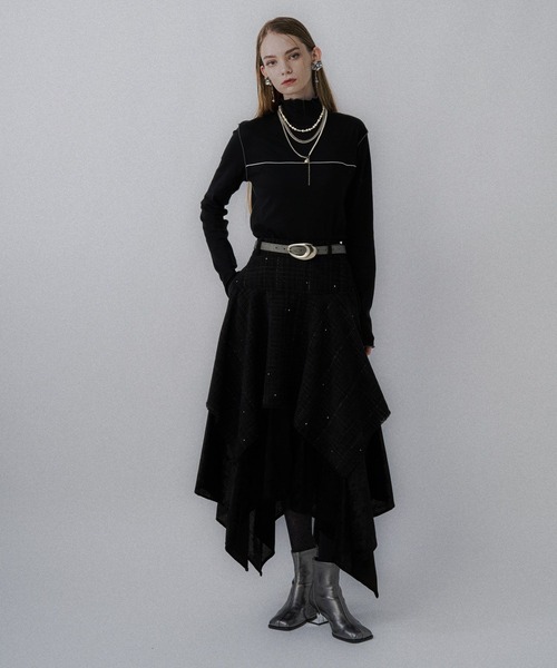 HARE（ハレ）の「ヘンケイバックルベルト(HARE)（ベルト・レディース・ブラック/グレー・FREE）」の4枚目の写真