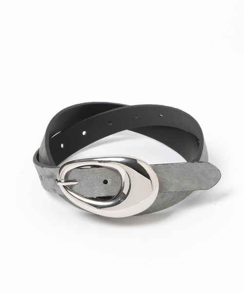 HARE（ハレ）の「ヘンケイバックルベルト(HARE)（ベルト・レディース・ブラック/グレー・FREE）」の10枚目の写真