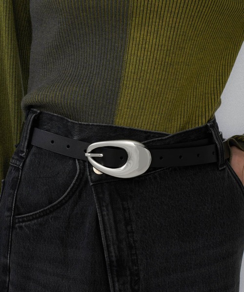 HARE（ハレ）の「ヘンケイバックルベルト(HARE)（ベルト・レディース・ブラック/グレー・FREE）」の22枚目の写真