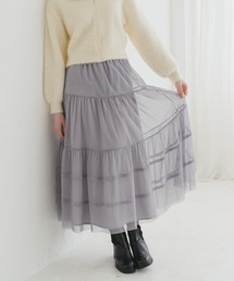 31 Sons de mode | 2025秋冬新作 チュールラメティアードスカート(スカート)