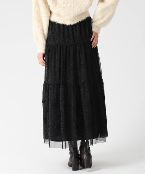 31 Sons de mode(トランテアン ソン ドゥ モード)の「2025秋冬新作 チュールラメティアードスカート(スカート・レディース・グレー/ベージュ/ブラック・フリ-)」の11枚目の写真