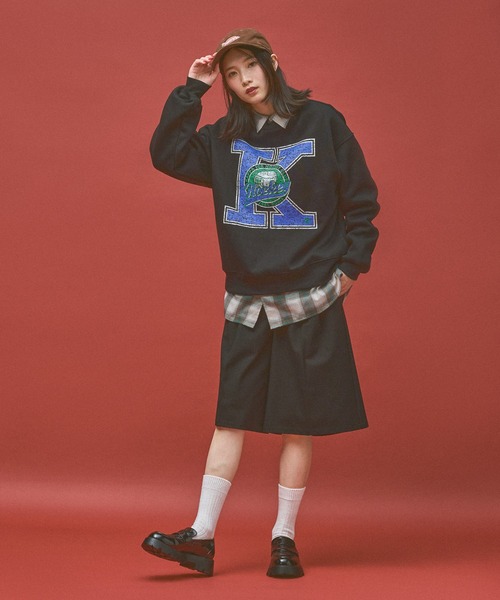 Kappa(カッパ)の「≪Kappa×and ST ウェルネスクラブ≫Icehockeyデザインスウェット (ユニセックス)(スウェット・レディース・ブラック/グレー・LARGE/SMALL/MEDIUM)」の5枚目の写真