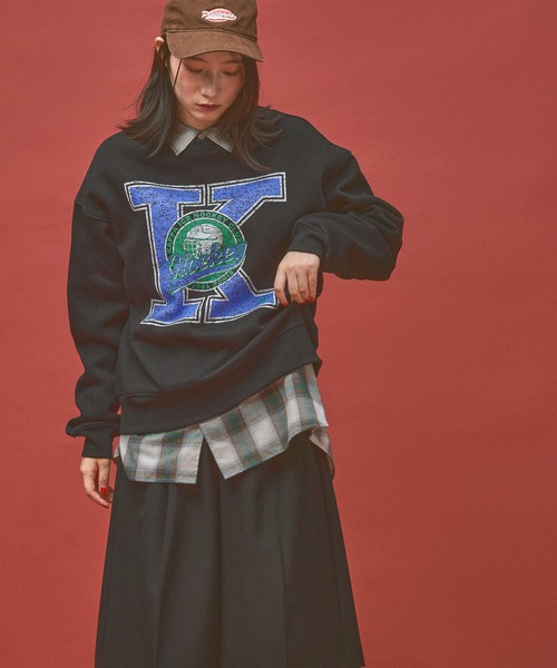 Kappa(カッパ)の「≪Kappa×and ST ウェルネスクラブ≫Icehockeyデザインスウェット (ユニセックス)(スウェット・レディース・ブラック/グレー・LARGE/SMALL/MEDIUM)」の7枚目の写真