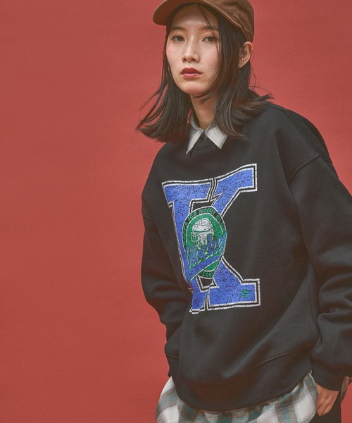 Kappa(カッパ)の「≪Kappa×and ST ウェルネスクラブ≫Icehockeyデザインスウェット (ユニセックス)(スウェット・レディース・ブラック/グレー・LARGE/SMALL/MEDIUM)」の9枚目の写真