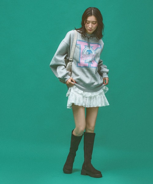 Kappa(カッパ)の「≪Kappa×and ST ウェルネスクラブ≫Icehockeyデザインスウェット (ユニセックス)(スウェット・レディース・ブラック/グレー・LARGE/SMALL/MEDIUM)」の11枚目の写真
