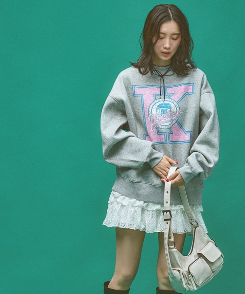 Kappa(カッパ)の「≪Kappa×and ST ウェルネスクラブ≫Icehockeyデザインスウェット (ユニセックス)(スウェット・レディース・ブラック/グレー・LARGE/SMALL/MEDIUM)」の14枚目の写真