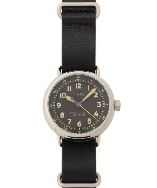 TIMEX（タイメックス）の「《AVIREX × TIMEX》TYPE-25A / タイプ 25A / アヴィレックス / タイメックス（アナログ腕時計・メンズ・ブラック/オリーブ系・F）」の14枚目の写真