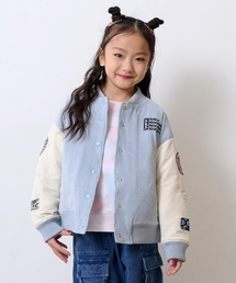 X-girl Stages（エックスガールステージス）の「袖ワッペン配色中わたブルゾン（ブルゾン）」