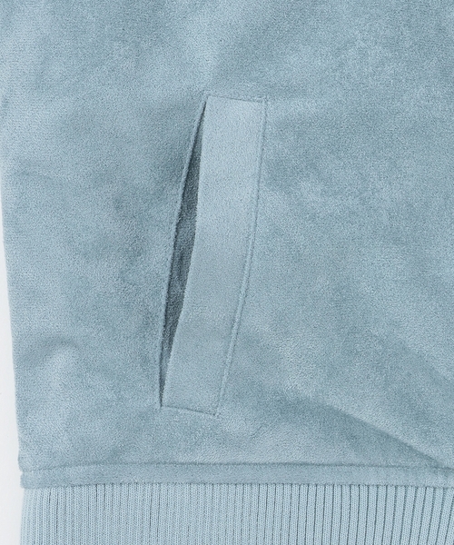 X-girl Stages(エックスガールステージス)の「袖ワッペン配色中わたブルゾン(ブルゾン・キッズ・ライトブルー/ブラック・130cm/100cm/110cm/120cm/140cm)」の21枚目の写真