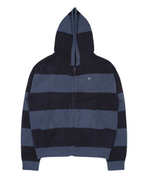 the coldest moment zip-up ドットジップアップ　水玉 THE COLDEST MOMENT(ザコールデストモーメント)のレディース パーカー