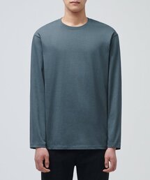 ベーシック長袖Tシャツ[ピーコックブルー]