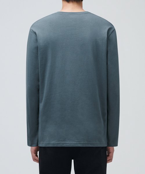 MUSINSA STANDARD（ムシンサスタンダード）の「ベーシック長袖Tシャツ[ピーコックブルー]（Tシャツ/カットソー・メンズ・その他・XX-LARGE/SMALL/MEDIUM/LARGE/X-LARGE）」の2枚目の写真