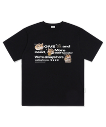 ESCAPEFROM（エスケープフロム）の「Always Hamster Print Overfit Short Sleeve T-shirt Black（Tシャツ/カットソー）」