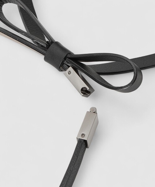 ANAYI（アナイ）の「リボンスライドベルト（ベルト・レディース・オフホワイト/ブラック・FREE）」の11枚目の写真