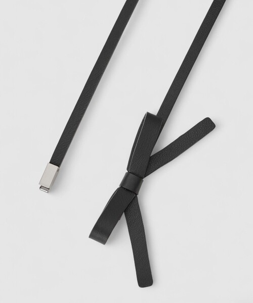 ANAYI（アナイ）の「リボンスライドベルト（ベルト・レディース・オフホワイト/ブラック・FREE）」の12枚目の写真