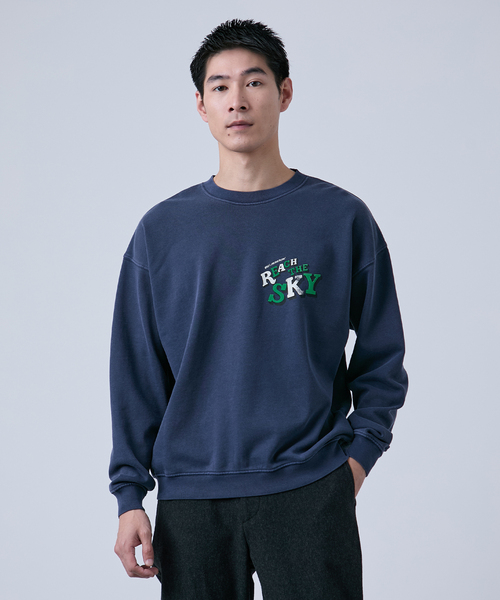 B.C STOCK(ベーセーストック)の「【GOOD OLD SHOP】コンパクト クルーネックスウェット(スウェット・メンズ・ホワイト/ブラック/ネイビー・MEDIUM/LARGE)」の3枚目の写真