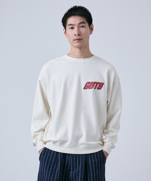 B.C STOCK(ベーセーストック)の「【GOOD OLD SHOP】コンパクト クルーネックスウェット(スウェット・メンズ・ホワイト/ブラック/ネイビー・MEDIUM/LARGE)」の1枚目の写真
