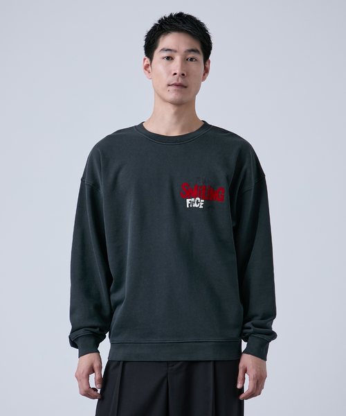 B.C STOCK(ベーセーストック)の「【GOOD OLD SHOP】コンパクト クルーネックスウェット(スウェット・メンズ・ホワイト/ブラック/ネイビー・MEDIUM/LARGE)」の2枚目の写真