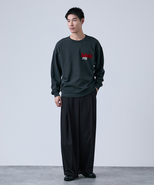 B.C STOCK(ベーセーストック)の「【GOOD OLD SHOP】コンパクト クルーネックスウェット(スウェット・メンズ・ホワイト/ブラック/ネイビー・MEDIUM/LARGE)」の4枚目の写真