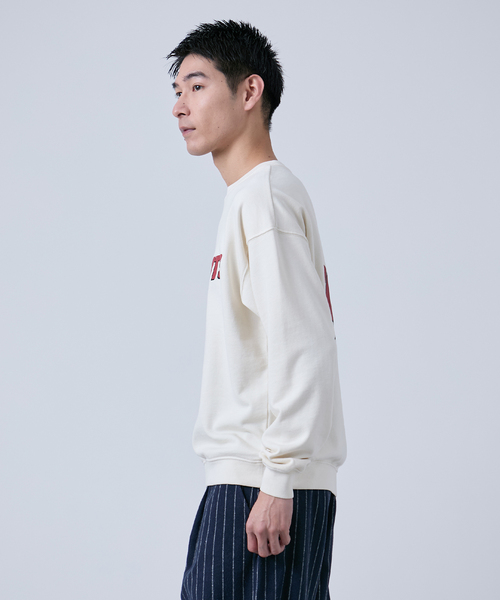B.C STOCK(ベーセーストック)の「【GOOD OLD SHOP】コンパクト クルーネックスウェット(スウェット・メンズ・ホワイト/ブラック/ネイビー・MEDIUM/LARGE)」の10枚目の写真