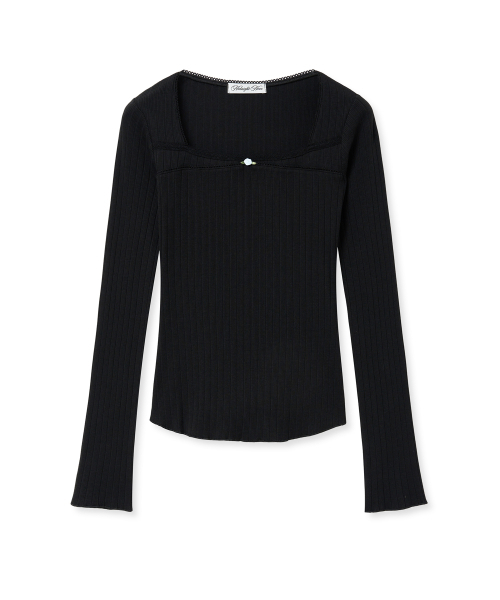 Midnight Move(ミッドナイトムーブ)の「2 lace t (black)(Tシャツ/カットソー・レディース・その他・FREE)」の1枚目の写真