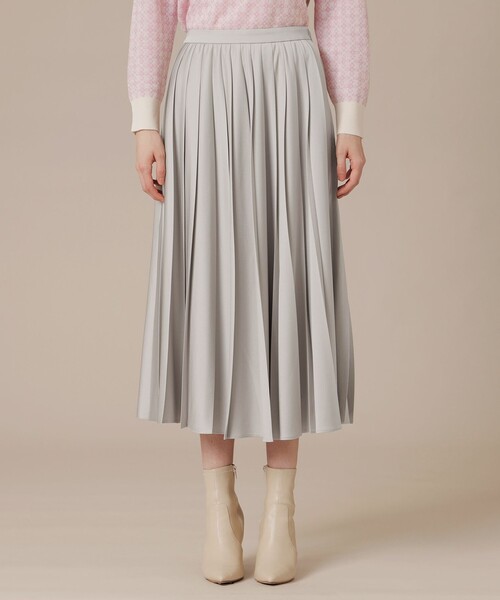 MACKINTOSH LONDON(マッキントッシュ ロンドン)の「【Precious12月号】ハンマーサテンプリーツスカート(スカート・レディース・グレー系その他/ブルー・36/38)」の5枚目の写真