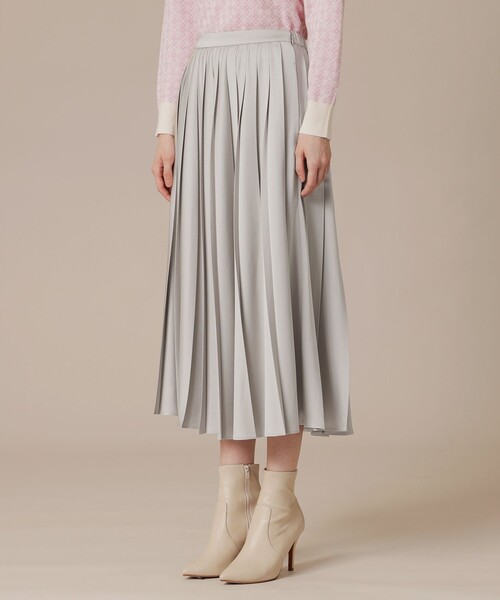 MACKINTOSH LONDON(マッキントッシュ ロンドン)の「【Precious12月号】ハンマーサテンプリーツスカート(スカート・レディース・グレー系その他/ブルー・36/38)」の6枚目の写真
