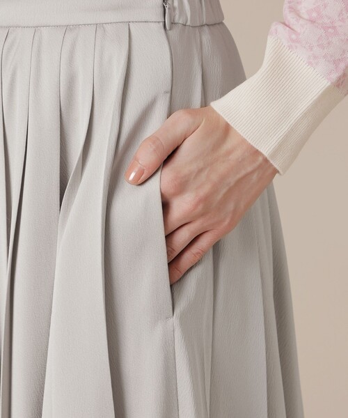 セール】【Precious12月号】ハンマーサテンプリーツスカート（スカート