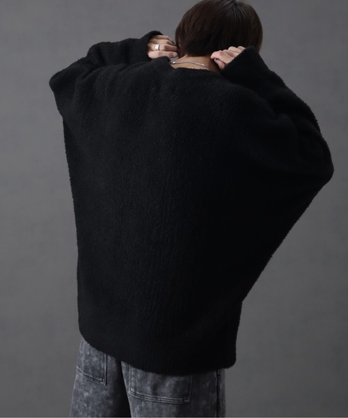 welise（ウェライズ）の「【welise/ウェライズ】fluffy shaggy fur oversized dolman knit/フラッフィーシャギーファー オーバードルマンニット（ニット/セーター・メンズ・ネイビー/ブラック/ホワイト/ブラック系その他/ブラウン系その他・S/M/L）」の19枚目の写真