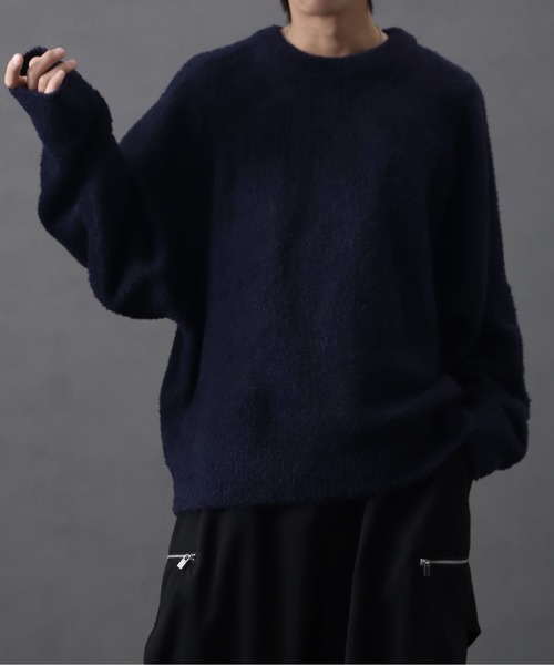 maison de Dolce フラッフィーニット黒　新品タグ付き welise/ウェライズ】fluffy shaggy fur oversized dolman knit